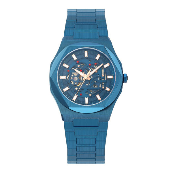 Aries Gold Voltamic Blue Dial And Stainless Steel Men Watch G 9031 BU-BURG