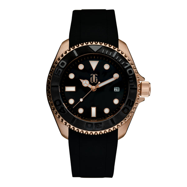 THE REEF | AG COLLECTIVE G 9040 RGYM-BKRG BLACK STRAP MEN WATCH